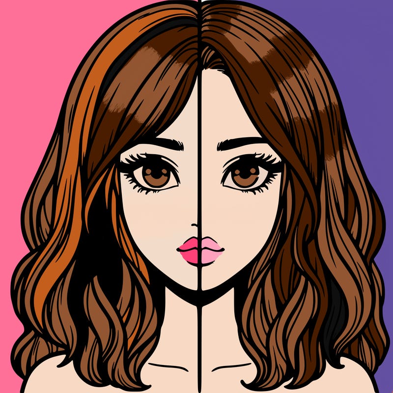 realistic girl split