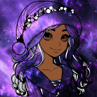 realistic christmas  girl