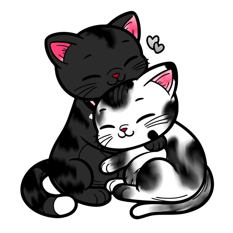 cats cuddling