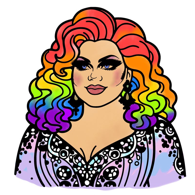 realistic plus size drag queen
