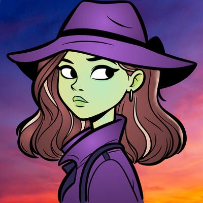 mysterious girl looking sideways