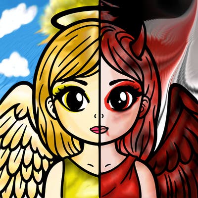 half angel half devil