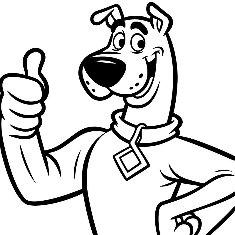 scooby giving a thumbs up