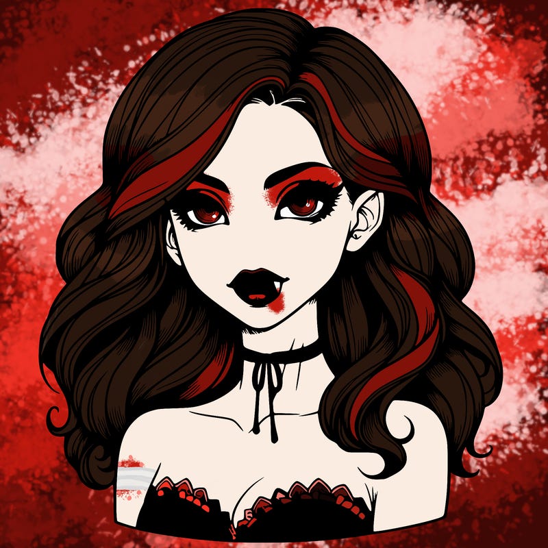 vampire girl realistic