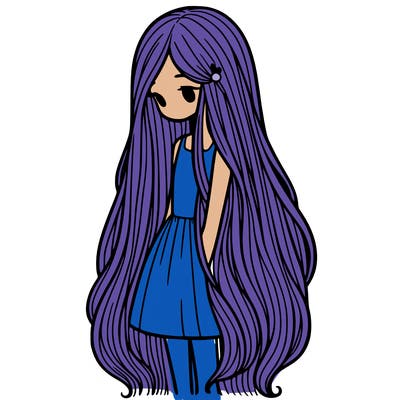 long hair girl