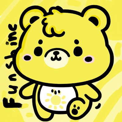 a simple cute little bear