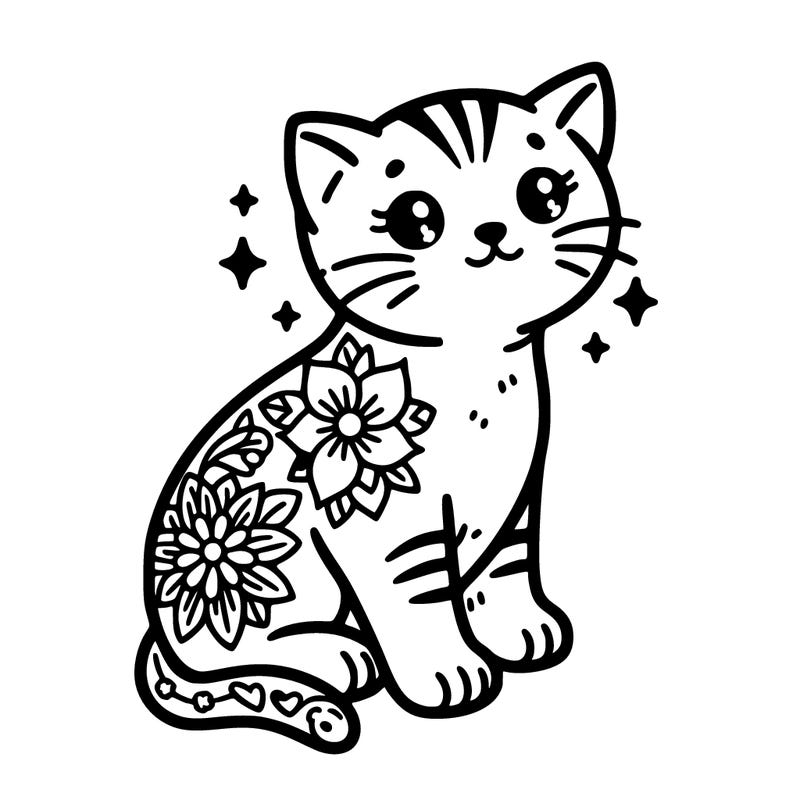 kitten tattoo