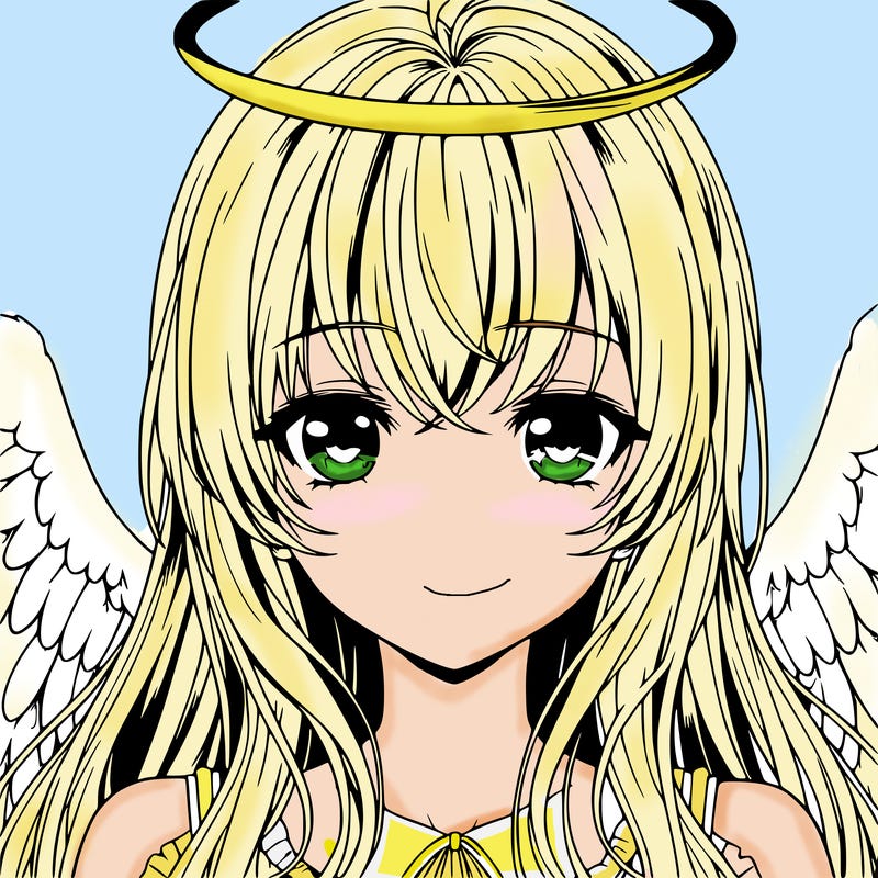 realistic anime angel