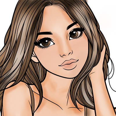 beautiful realistic girl