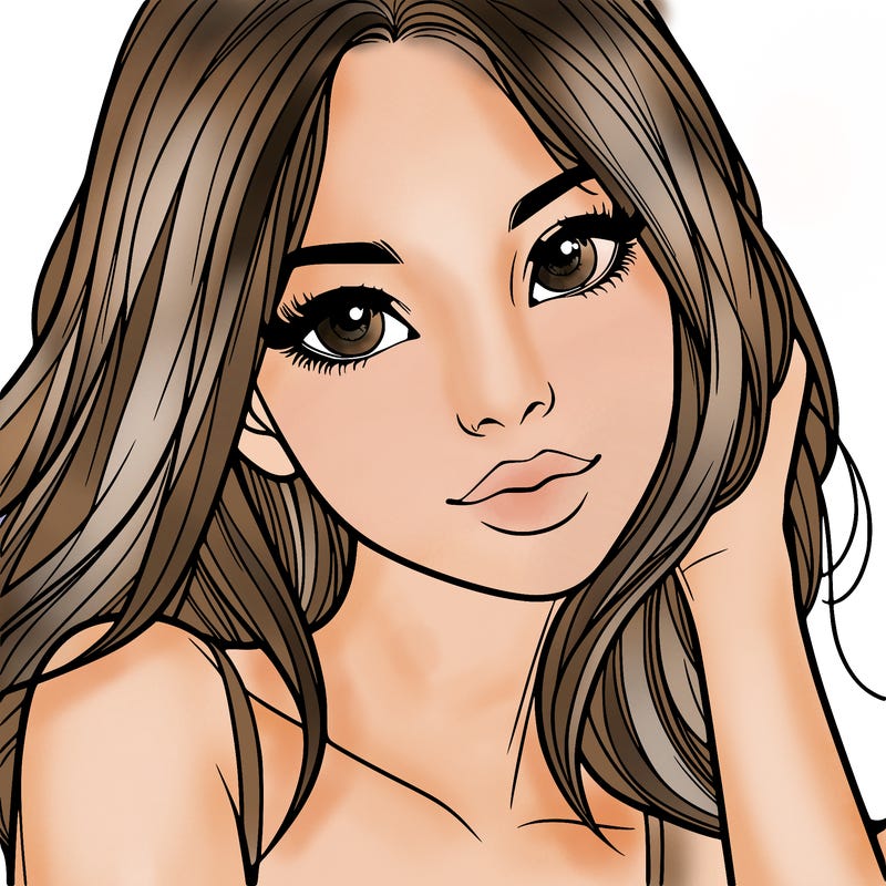 beautiful realistic girl