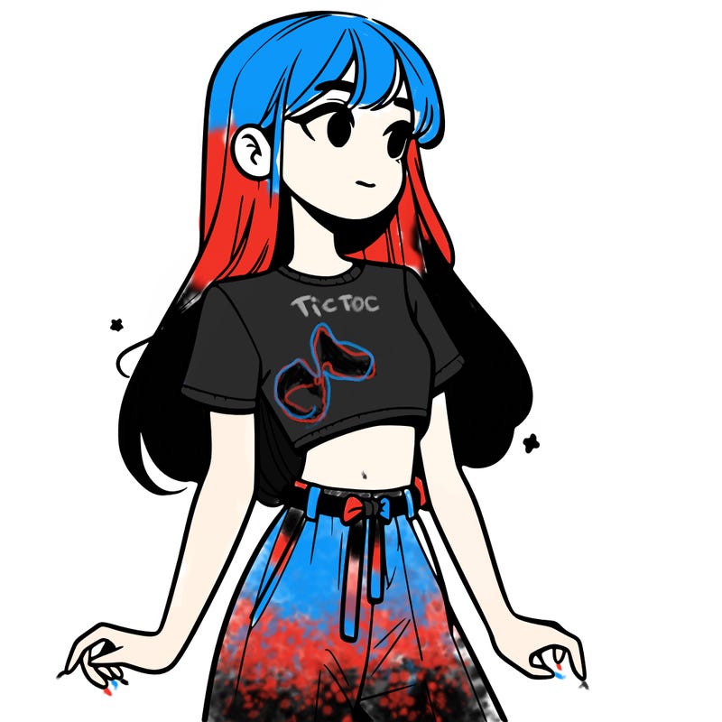 girl in a cute crop top