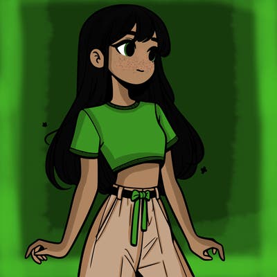 girl in a cute crop top