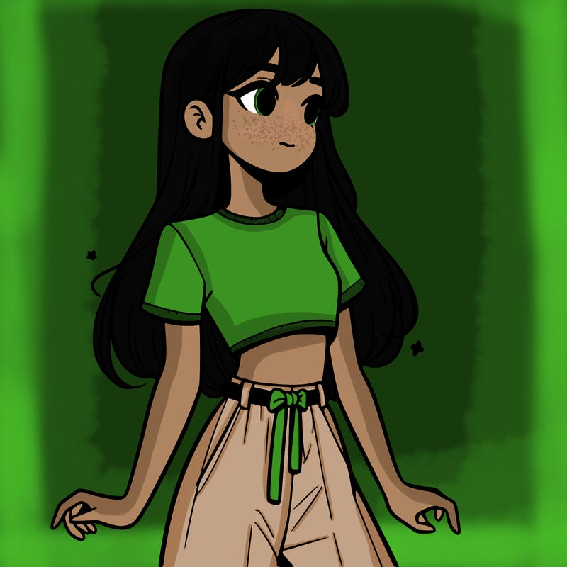 girl in a cute crop top