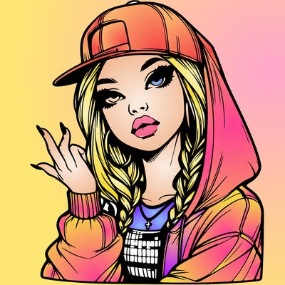 realistic hip hop girl