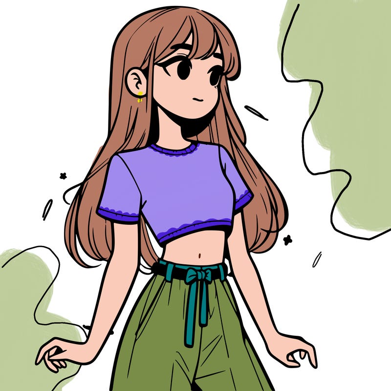 girl in a cute crop top