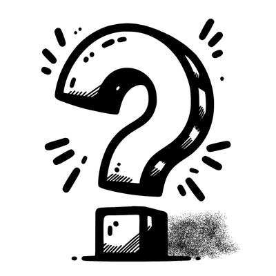 question mark drawing