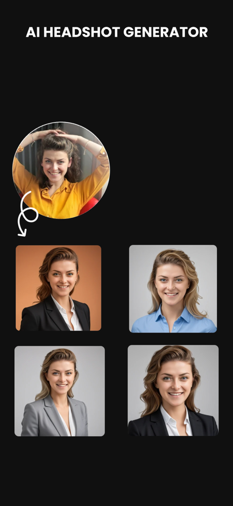 PixAI - Image Generator - An AI tool that turns casual photos into professional corporate headshots