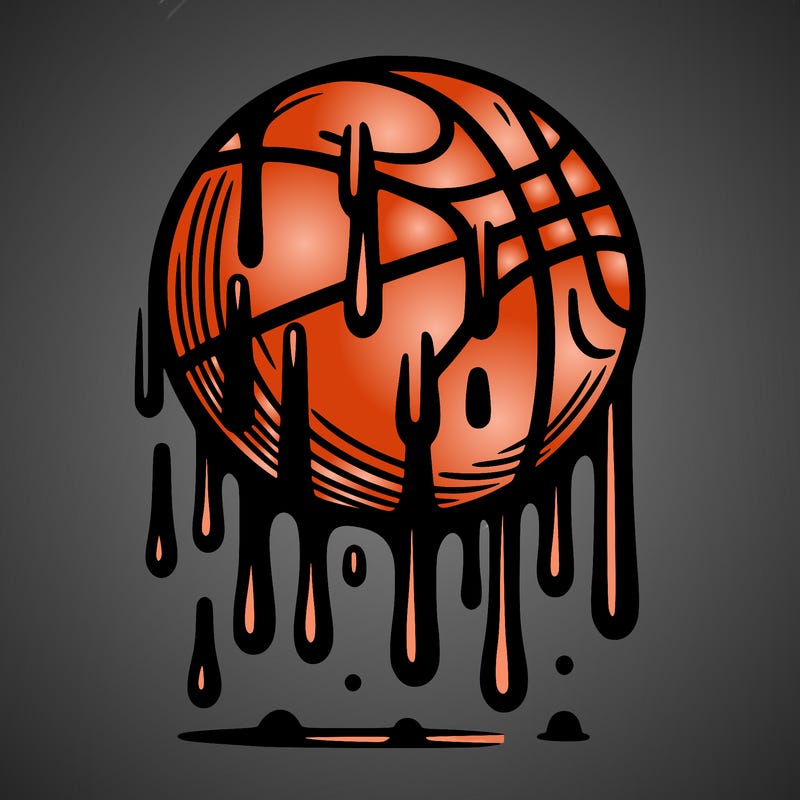 dripping basketball