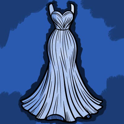 attractive long fashion dress