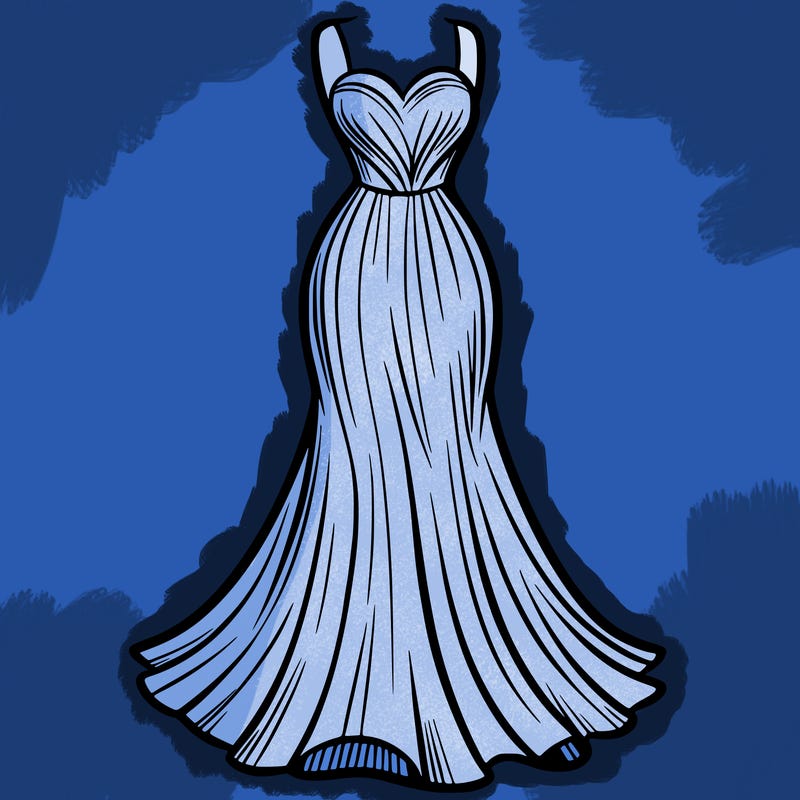 attractive long fashion dress