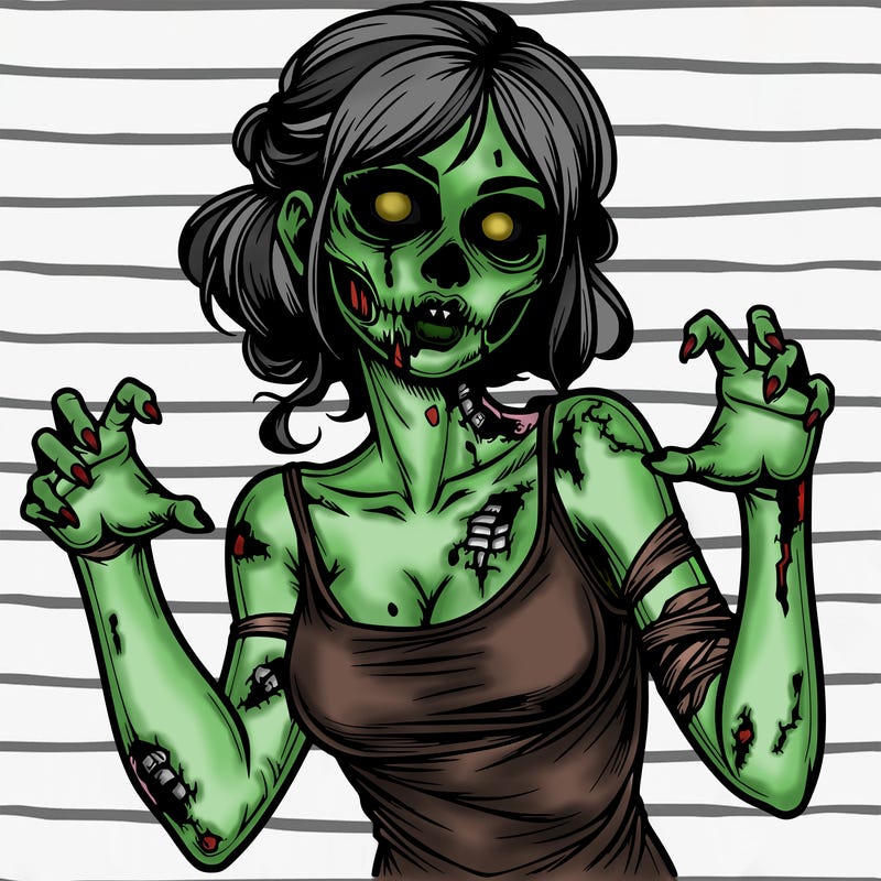 realistic zombie girl