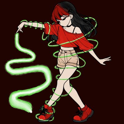 realistic girl danceing