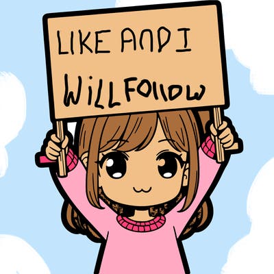 girl holding big sign