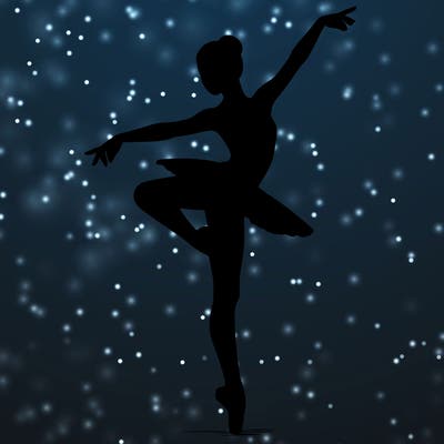 realistic person doing ballet