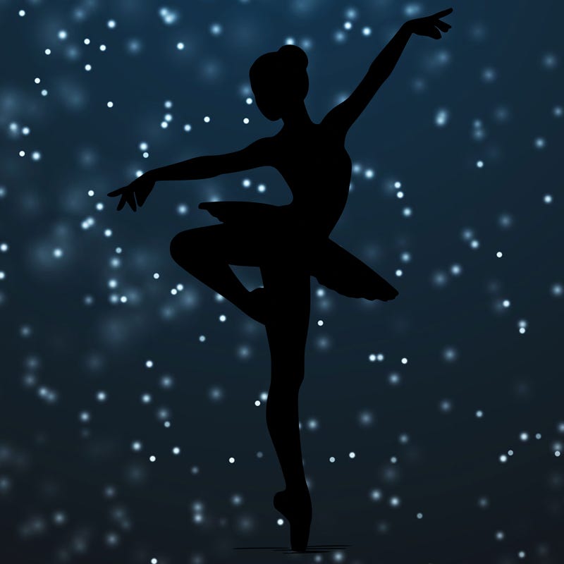 realistic person doing ballet