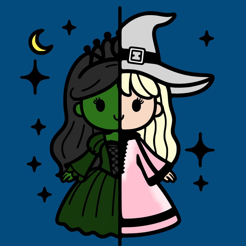 split princess and witch