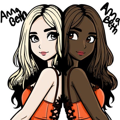 a realistic girl split