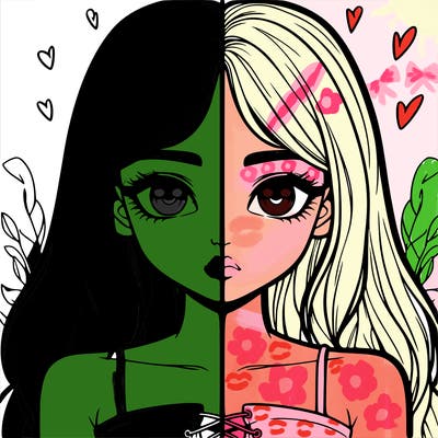 realistic girl split