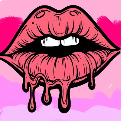lips that look realistic and drip