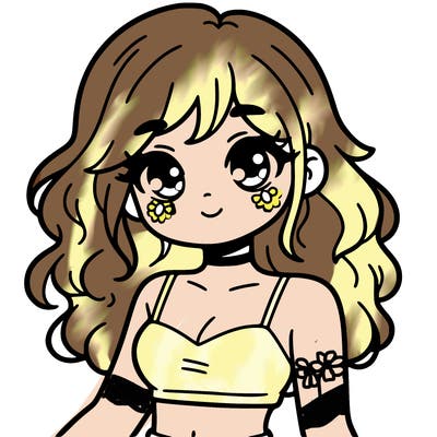 girl in a cute crop top