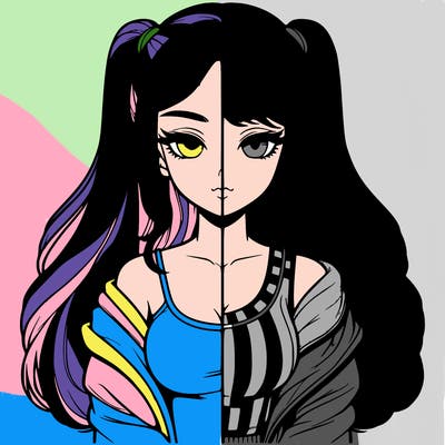 realistic girl split