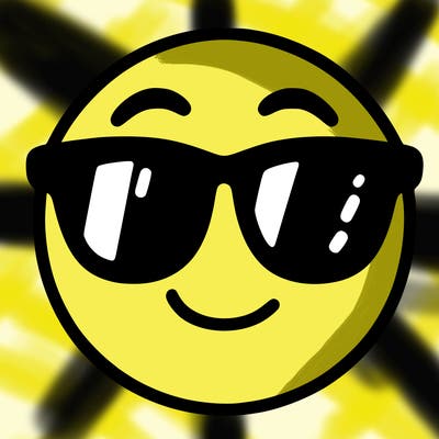emoji with sunglasses