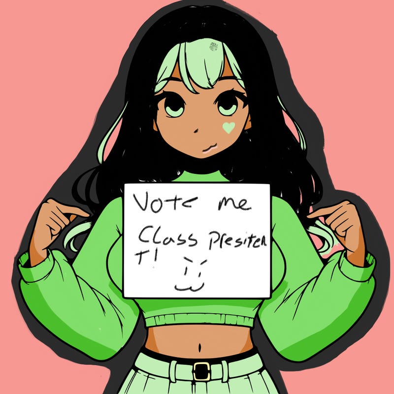 girl holding a blank sign in a long sleeve crop top