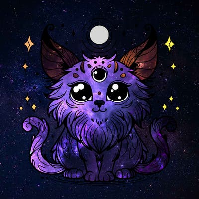 mystical cat creature