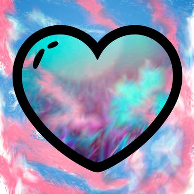 a blank heart