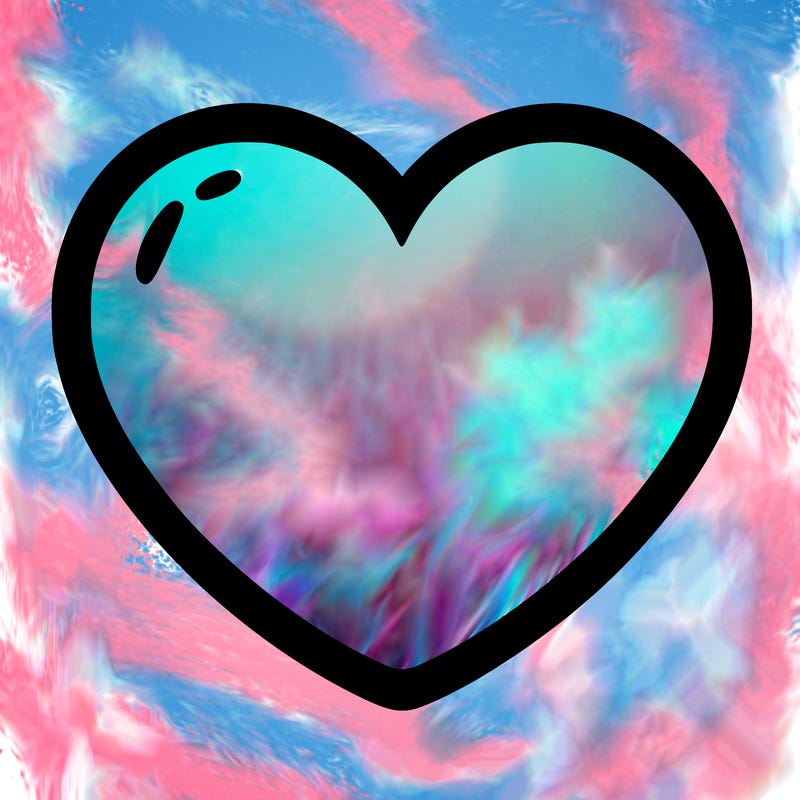 a blank heart