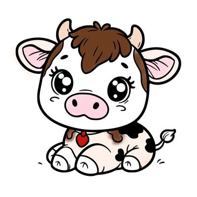 a cute cow