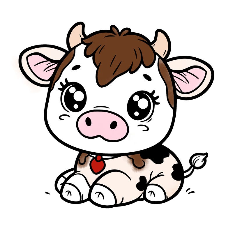 a cute cow