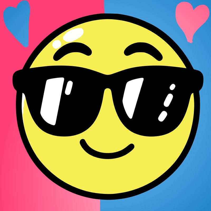 emoji with sunglasses