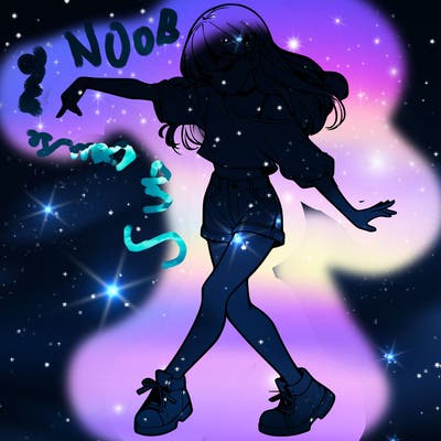 realistic girl danceing