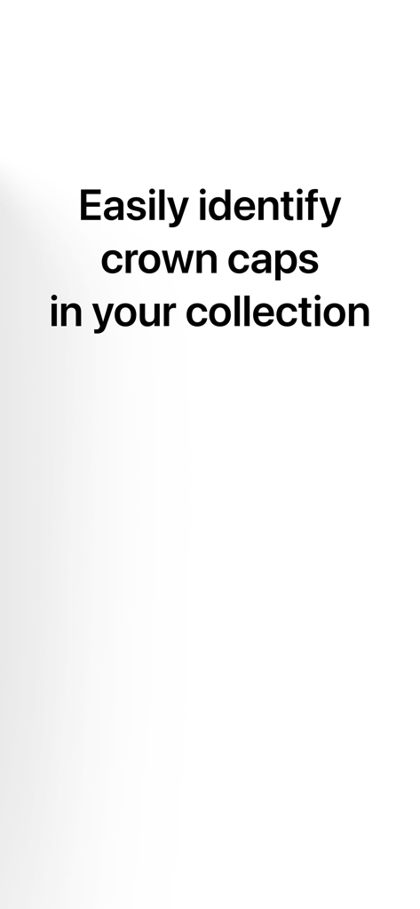 Crowncaps.Info - Text stating easily identify crown caps in your collection