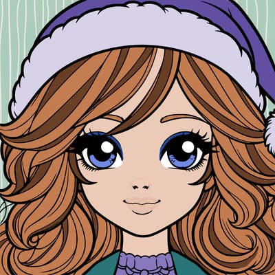 realistic christmas girl