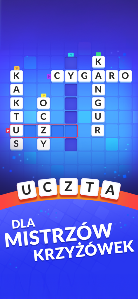 Slowo Mania Polish crossword gameplay screen