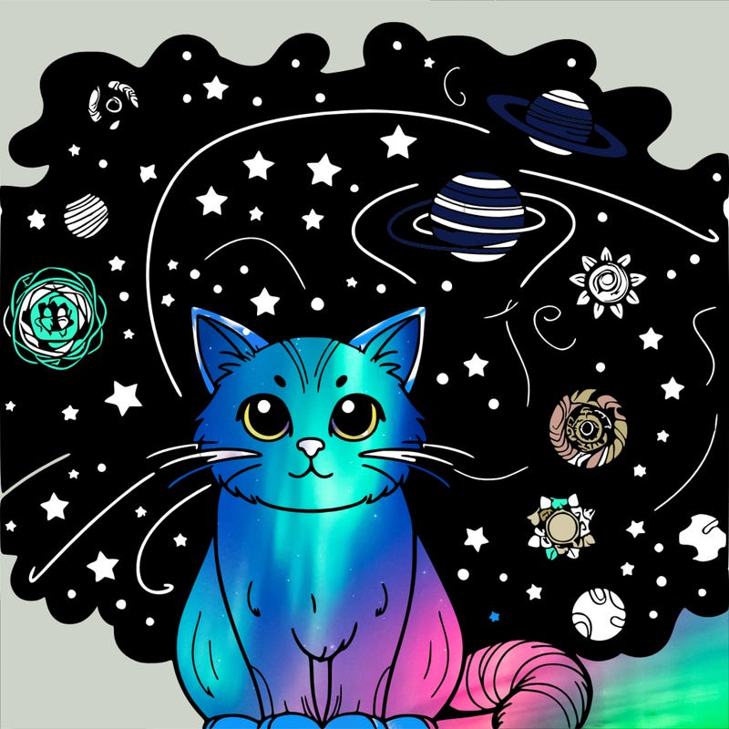 gato en el universo