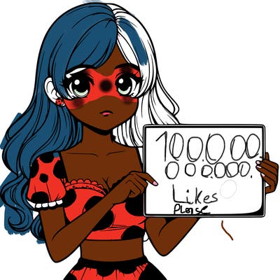 realistic pretty girl holding blank sign