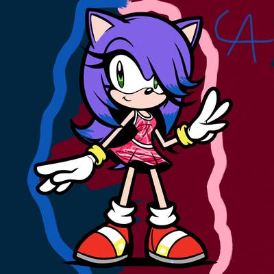 an original sonic character female
